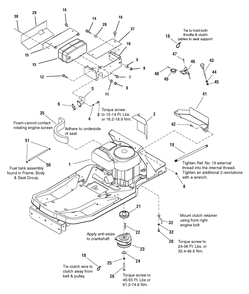 Engine Group - 21hp Briggs And Stratton (7500863_7500876) Diagram and Parts List for 107287860-7800338,ZTS7500 2008 Briggs and Stratton Lawn Tractor Accessories